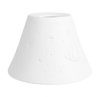 Clayre & Eef | Lampenkap Hang Wit ø 15x10 cm | 6LAK0544