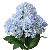 Clayre & Eef | Kunstbloem Hortensia Paars Groen 15x15x45 cm | 6PL0305