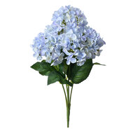 Clayre & Eef | Kunstbloem Hortensia Paars Groen 15x15x45 cm | 6PL0305