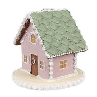 Clayre & Eef | Decoratie Huis Roze 13x13x12 cm | 6PR4355
