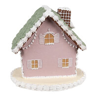 Clayre & Eef | Decoratie Huis Roze 13x13x12 cm | 6PR4355