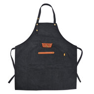 Clayre & Eef | Keukenschort Zwart 78x70 cm | KT041.039BL