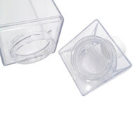 Clayre & Eef | Drinkfles Transparant Geel 7x7x23 cm / 750 ml | 65705