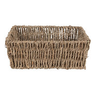 Clayre & Eef | Opbergmanden Set van 3 Bruin 23x23x8 / 21x21x7 / 17x17x6 cm | 65711