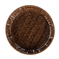 Clayre & Eef | Opbergmanden Set van 3 Bruin ø 28x4 / ø 25x4 / ø 22x4 cm | 65717