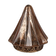 Clayre & Eef | Kerstdecoratie Kerstboom met LED Koperkleurig ø 14x16 cm / 2xAAA | 6GL4570KO