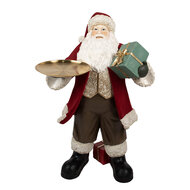 Clayre & Eef | Kerstdecoratie Kerstman Rood Wit 56x50x91 cm | 5PR0140