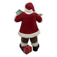 Clayre & Eef | Kerstdecoratie Kerstman Rood Wit 56x50x91 cm | 5PR0140