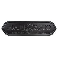 Clayre & Eef | Tekstbord Wit Zwart 91x1x24 cm | 5Y1280