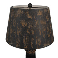 Clayre & Eef | Bureaulamp Bruin Zwart ø 35x64 cm E27/max 1x60W | 6LMC0089
