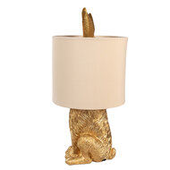 Clayre & Eef | Tafellamp Konijn Goudkleurig Beige ø 20x43 cm E27/max 1x60W | 6LMC0099GOVBE