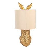 Clayre & Eef | Tafellamp Konijn Goudkleurig Beige ø 20x43 cm E27/max 1x60W | 6LMC0099GOVBE