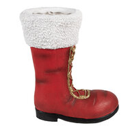 Clayre & Eef | Kerstdecoratie Laars Rood Wit 32x19x36 cm | 6MG0048