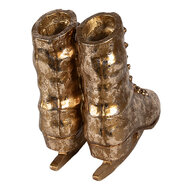 Clayre & Eef | Decoratie Schaatsen Goudkleurig 15x12x17 cm | 6PR4280
