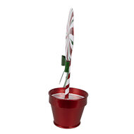 Clayre & Eef | Decoratie Lolly Rood Wit 12x9x26 cm | 6Y5626