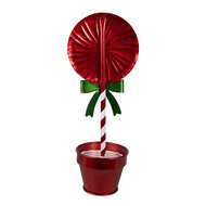Clayre & Eef | Decoratie Lolly Rood 12x9x31 cm | 6Y5627
