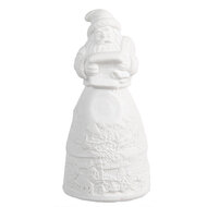 Clayre & Eef | Kerstdecoratie Kerstman met LED Wit ø 5x11 cm | 6CE1749