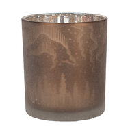 Clayre & Eef | Waxinelichthouder Bruin ø 7x8 cm | 6GL4660