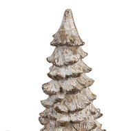 Clayre & Eef | Decoratie Boom Wit Beige 9x9x18 cm | 6PR4289
