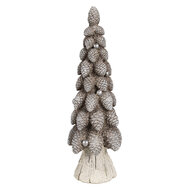 Clayre & Eef | Decoratie Boom Bruin Wit ø 8x24 cm | 6PR4297