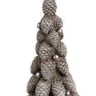 Clayre & Eef | Decoratie Boom Bruin Wit ø 7x19 cm | 6PR4298