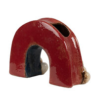 Clayre & Eef | Bloempot Binnen Rood Meerkleurig 26x9x16 cm | 6CE1865
