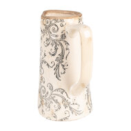 Clayre &amp; Eef   | Decoratieve Schenkkan Beige Grijs 16x11x20 cm | 6CE1921M