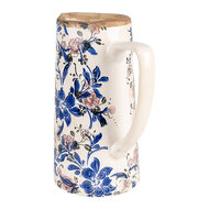 Clayre &amp; Eef   | Decoratieve Schenkkan Beige Blauw 21x14x26 cm | 6CE1923L