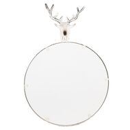 Clayre & Eef | Wandspiegel Wit Bruin 48x10x67 cm | 52S320
