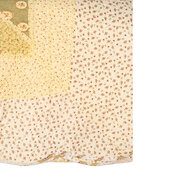 Clayre & Eef | Bedsprei Groen Beige 230x250 cm / 2x kussensloop 50x70 cm | Q200.061