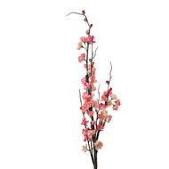Clayre & Eef | Decoratie tak met bloemen Roze 7x7x115 cm | 5PL0110P
