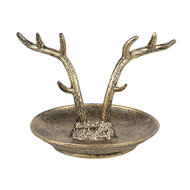 Clayre & Eef | Decoratief Schaaltje Goudkleurig 11x9x8 cm | 6Y5662