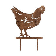 Clayre & Eef | Wandkapstok Bruin 24x5x31 cm | 6Y5668