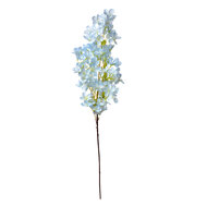 Clayre & Eef | Decoratie tak met bloemen Blauw Groen 15x8x100 cm | 5PL0117BL