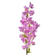 Clayre & Eef | Decoratie tak met bloemen Paars Groen 15x8x100 cm | 5PL0117F