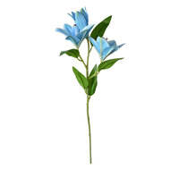 Clayre & Eef | Decoratie tak met bloemen Blauw Groen 17x12x71 cm | 5PL0119BL