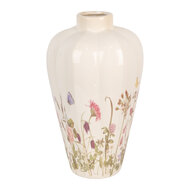 Clayre & Eef | Vaas Beige Roze ø 24x40 cm | 6CE1938L