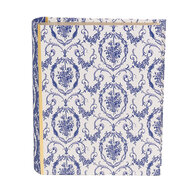 Clayre & Eef | Doos in boekvorm Wit Blauw 17x14x5 cm | 66016