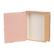 Clayre & Eef | Doos in boekvorm Roze Groen 17x14x5 cm | 66018