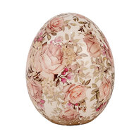 Clayre &amp; Eef   | Decoratie Ei Beige Roze &oslash; 10x12 cm | 6CE1920M