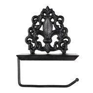 Clayre & Eef | WC Rolhouder Hangend Zwart 25x7x16 cm | 6Y5649