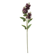 Clayre & Eef | Decoratie tak met bloemen Paars Groen 12x5x71 cm | 6PL0338R
