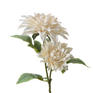 Clayre & Eef | Decoratie tak met bloemen Wit 12x12x62 cm | 6PL0339W