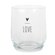 Clayre & Eef | Waterglas Trasparant ø 8x9 cm / 300 ml | BHSGL0004