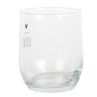 Clayre & Eef | Waterglas Trasparant ø 8x9 cm / 300 ml | BHSGL0004