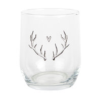 Clayre & Eef | Waterglas Trasparant ø 8x9 cm / 300 ml | NWVGL0002