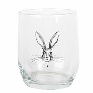 Clayre & Eef | Waterglas Trasparant ø 8x9 cm / 300 ml | RUBGL0001