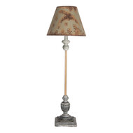 Clayre & Eef | Tafellamp Groen Grijs Bruin ø 24x72 cm E27/max 1x60W | 5LMC0044