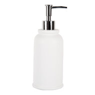 Clayre & Eef | Zeepdispenser Wit ø 8x21 cm / 350 ml | 65874