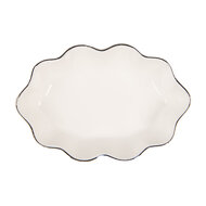 Clayre & Eef | Zeepbakje Wit 15x10x3 cm | 6CE1984